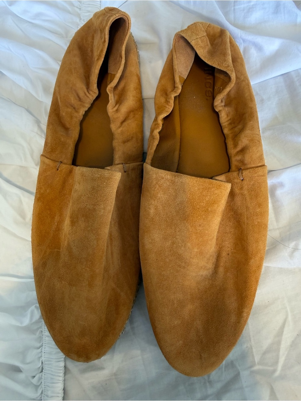 Vince Men's Suede Slip-On Loafers in Tan Brown